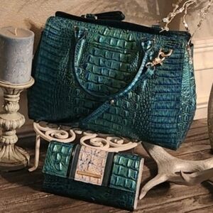 Brahmin crossbody with wallet peacock